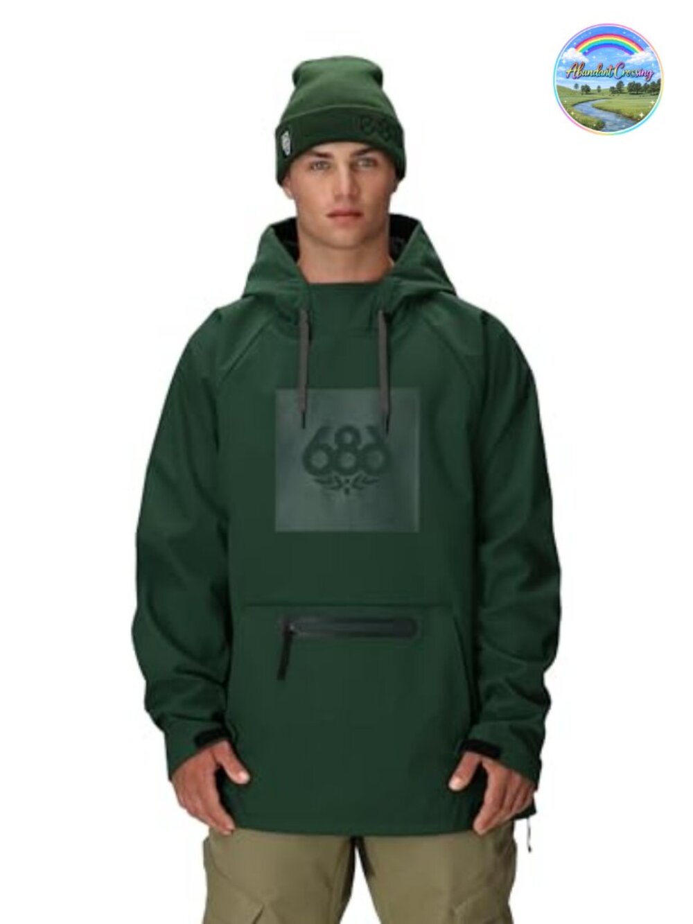 686 Waterproof Hoody Men's Softshell Winter Pullover with Thumb Grips